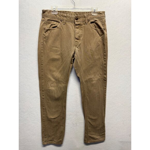 H&M Divided Mens Tan Straight-Leg Cotton Jeans Size 32 - Picture 1 of 11